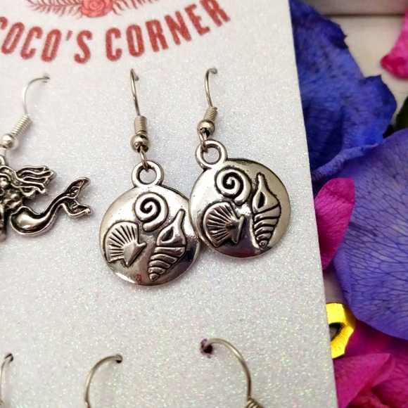 Set of four Summer beach earrings - Picture 9 of 10